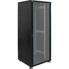   Pulsar RS4288 19 42U 800x800 álló rack szekrény, lapraszerelt, fekete