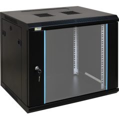   Pulsar RW964 19 9U 600x450 fali rack szekrény, készre szerelt, fekete