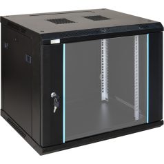   Pulsar RWA964 19 9U 600x450 fali rack szekrény, lapraszerelt, fekete