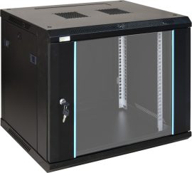 Pulsar RWA964 19 9U 600x450 fali rack szekrény, lapra szerelt, fekete