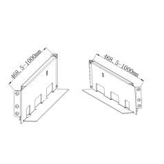   Hikvision R Series UPS Rack Slide 4-post UPS rack sín R szériához