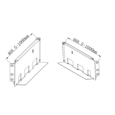 Hikvision R Series UPS Rack Slide 4-post UPS rack sín R szériához