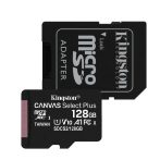   Kingston SDCS2/128GB 128GB micro SD kártya, microSDXC, Class 10 UHS-I, adapterrel