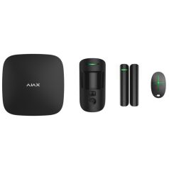   Ajax STARTERKIT-CAM-PLUS-BLACK StarterKit kezdőcsomag, Ajax HUB 2 Plus WiFi kompatibilis riasztóközpont szett, fekete eszközökkel