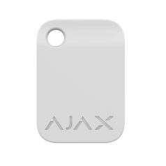   Ajax TAG-WHITE-10 Tag érintésmentes beléptető kulcstartó tag, 13,56 MHz Mifare DESFire, ISO 14443-A, 10 db, fehér