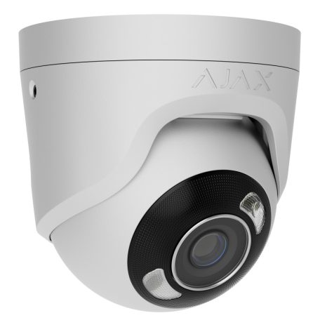 Ajax TURRETCAM-HL-5MP-WHITE-4mm TurretCam 5 MP dómkamera, hibrid világítás, 4 mm, fehér