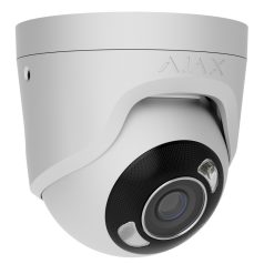   Ajax TURRETCAM-HL-8MP-WHITE-2.8mm TurretCam 8 MP dómkamera, hibrid világítás, 2.8 mm, fehér