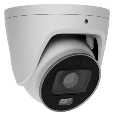 Ajax TURRETCAM-HLVF-5MP-WHITE TurretCam 5 MP dómkamera, hibrid világítás, varifokális, fehér