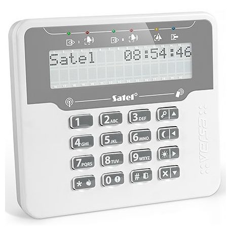 Satel VERSA-KWRL2 LCD vezeték nélküli kezelő, ABAX2 kompatibilis