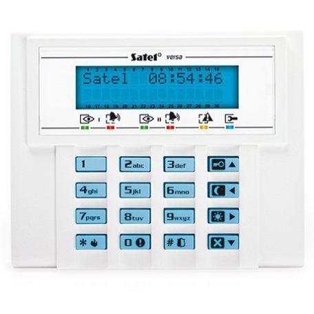 Satel VERSA-LCD-BL LCD kezelő VERSA központokhoz, kék háttérfény és kijelző