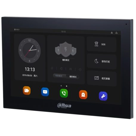 Dahua VTH5341G-W Android IP video-kaputelefon beltéri egység, 10 TFT érintő kijelző, 1024x600 felbontás, wifi